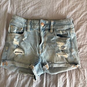 American Eagle Outfitters Light Blue Denim Shorts